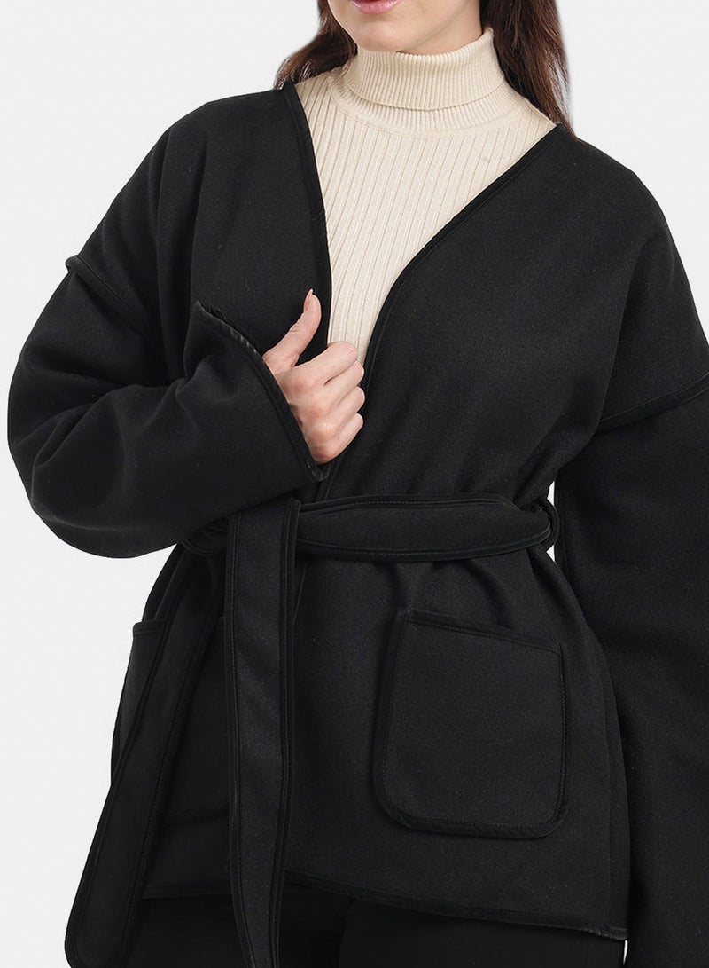 Carina Open-Neck Wrap Jacket - Image 3